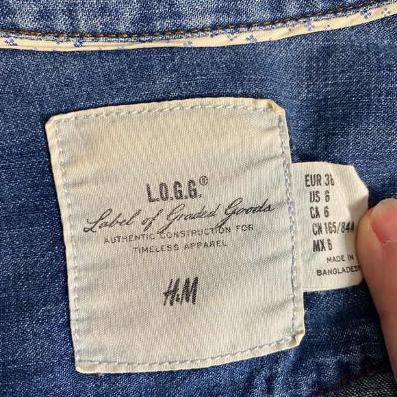 Chambray denim button up - Picture 8 of 9